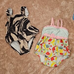 Set of Two Baby Girl Swimsuits